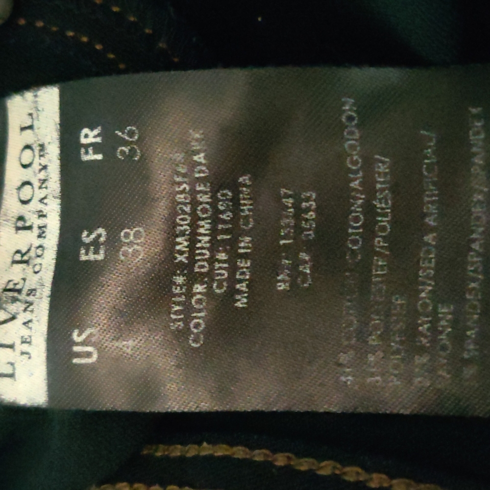 Liverpool dark blue jeans